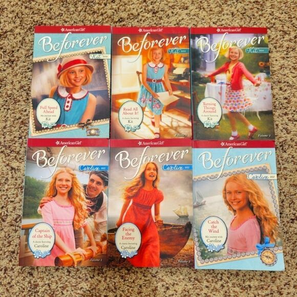 American Girl Beforever Kit & Caroline Chapter Book Set - Picture 1 of 6